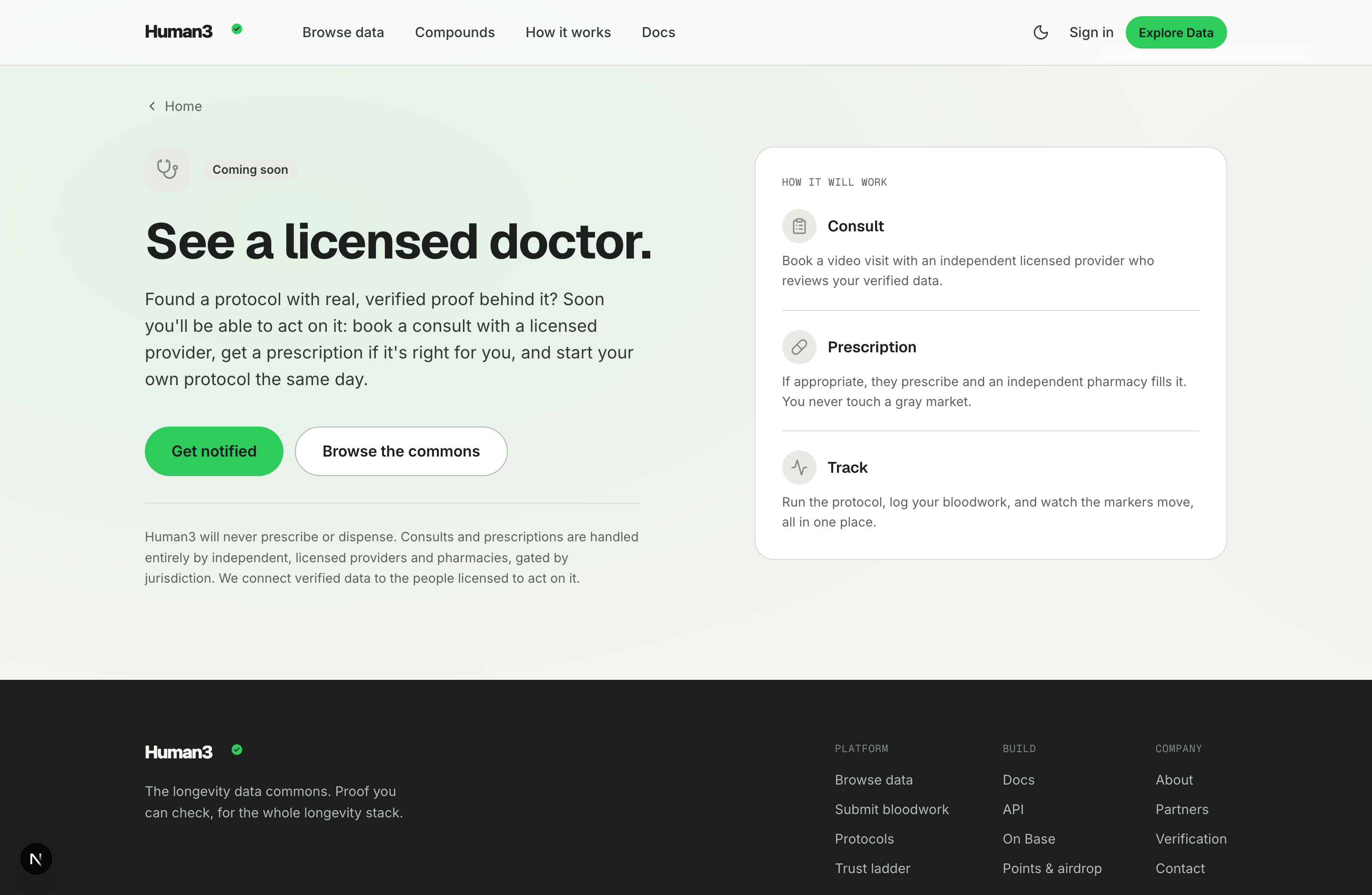 Licensed telehealth